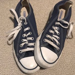 Lightly used lace up converse
